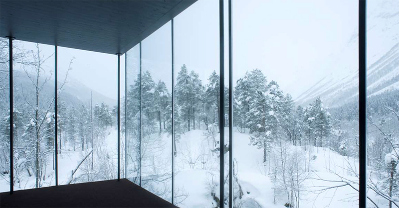 Illustration for article titled I want to live in one of these spectacular cabins in a Norwegian fjord